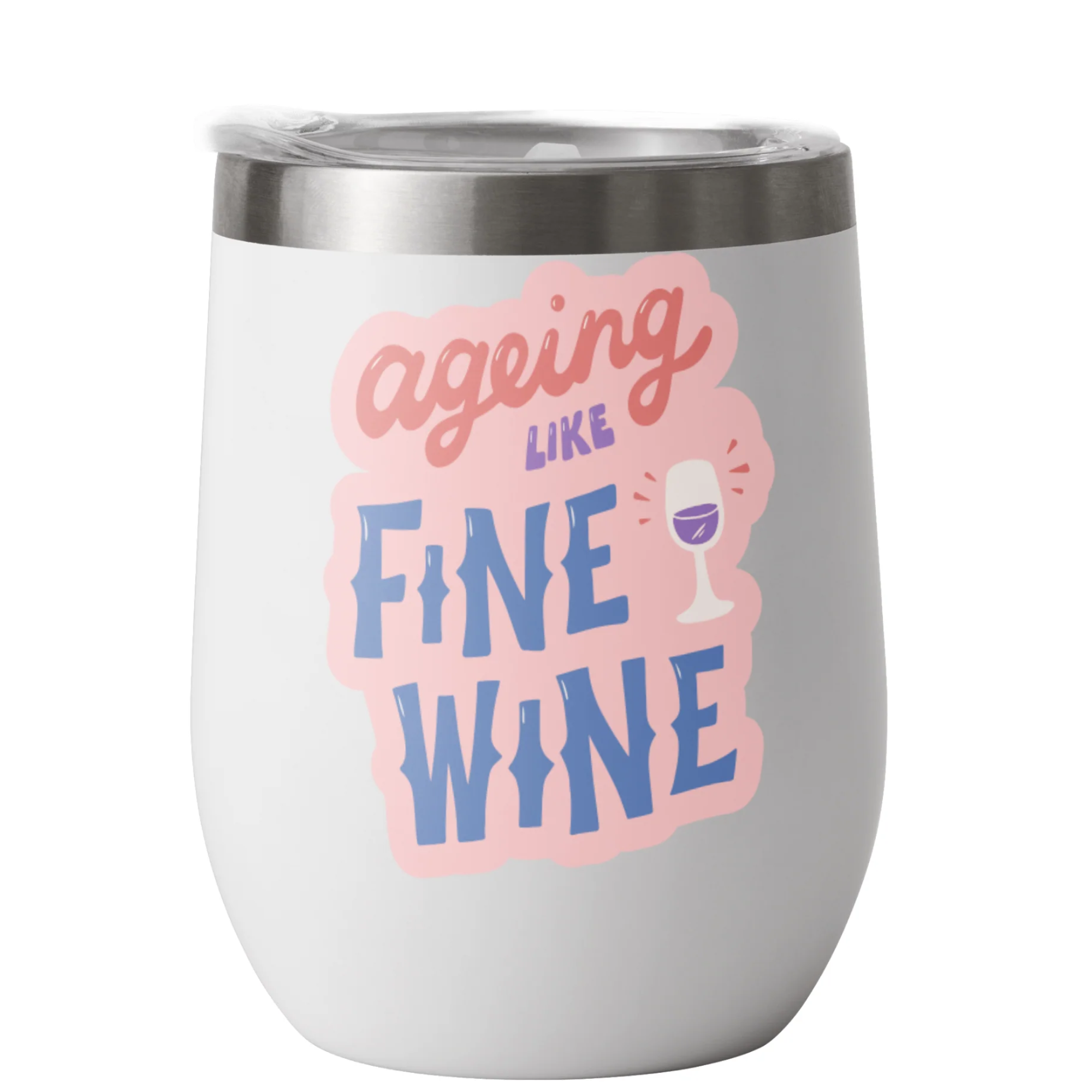 Tumbler verre à vin 12 oz personnalisé 🍷✨