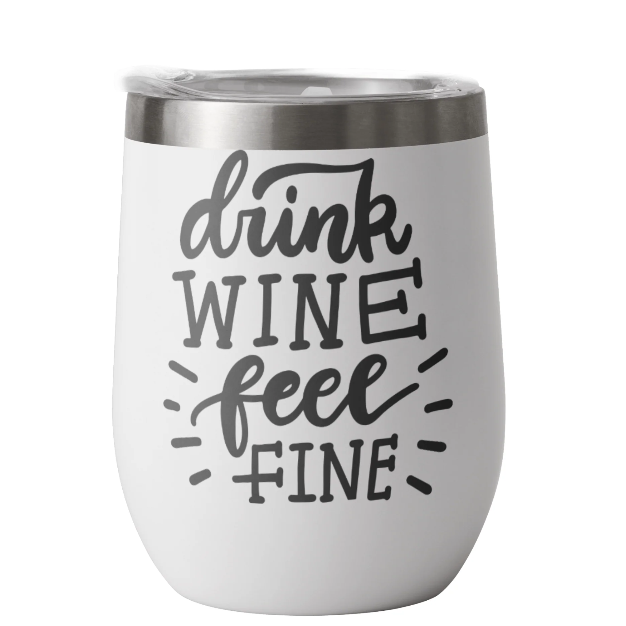 Tumbler verre à vin 12 oz personnalisé 🍷✨