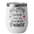 Tumbler verre à vin 12 oz personnalisé 🍷✨