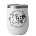 Tumbler verre à vin 12 oz personnalisé 🍷✨