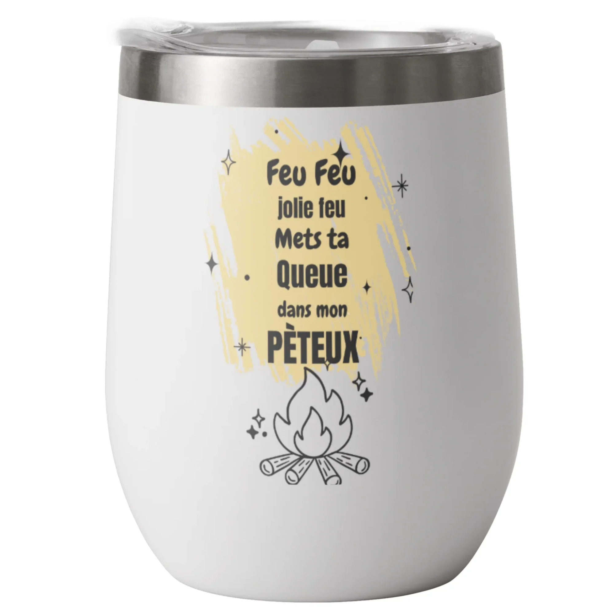 Tumbler verre à vin 12 oz personnalisé 🍷✨