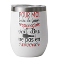Tumbler verre à vin 12 oz personnalisé 🍷✨
