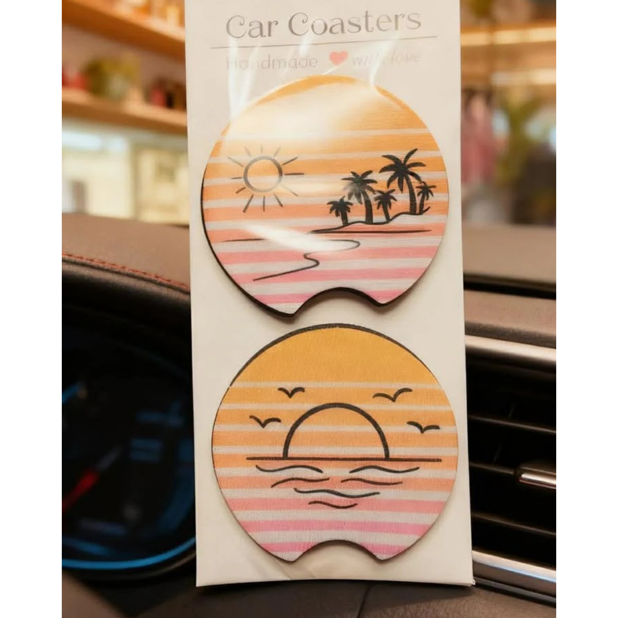 Sous-verre pour voiture – personnalisés