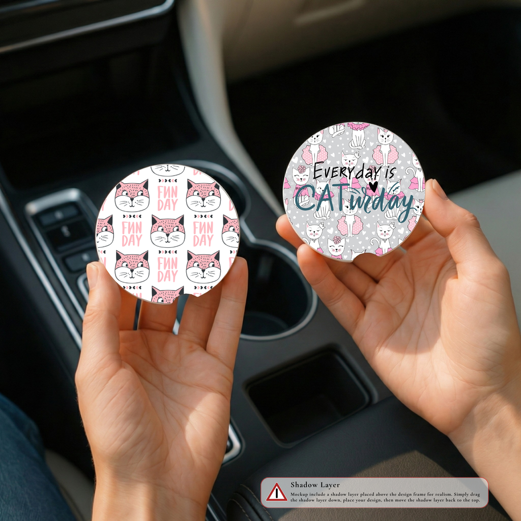 Sous-verre pour voiture – personnalisés
