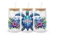 Verre givré 16 oz – Tortue marine scintillante