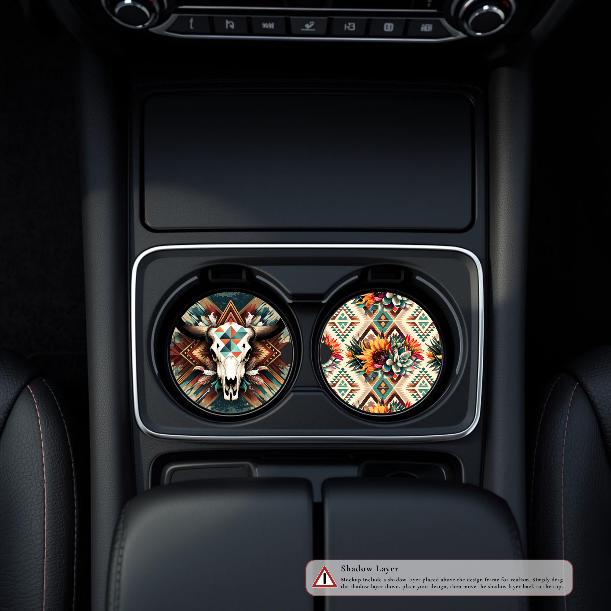 Sous-verre pour voiture – personnalisés