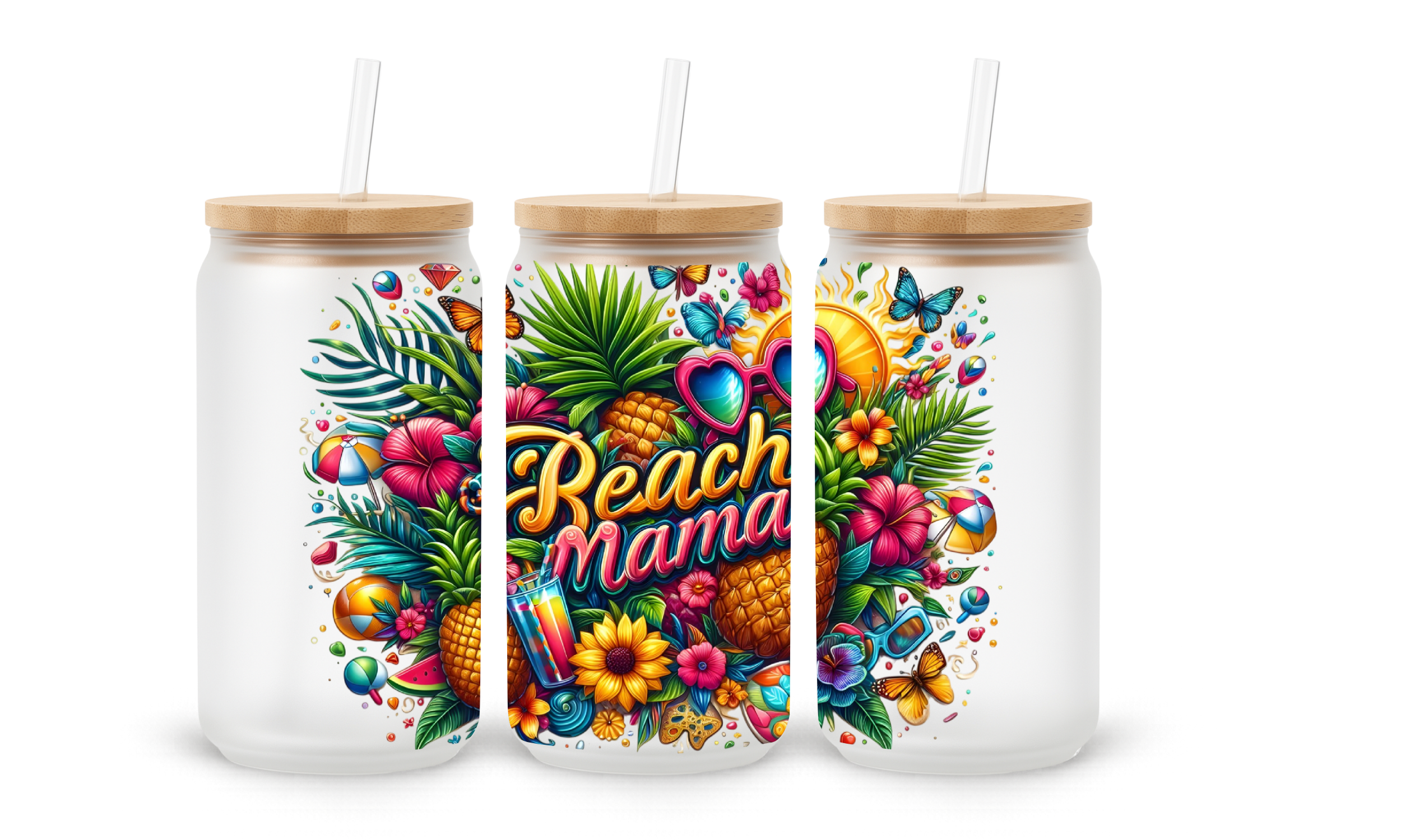 Verre givré 16 oz – Beach Mama