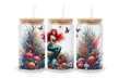 Verre givré 16 oz – Sirène des récifs enchantés