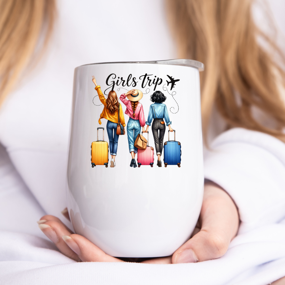 Tumbler verre à vin 12 oz personnalisé 🍷✨
