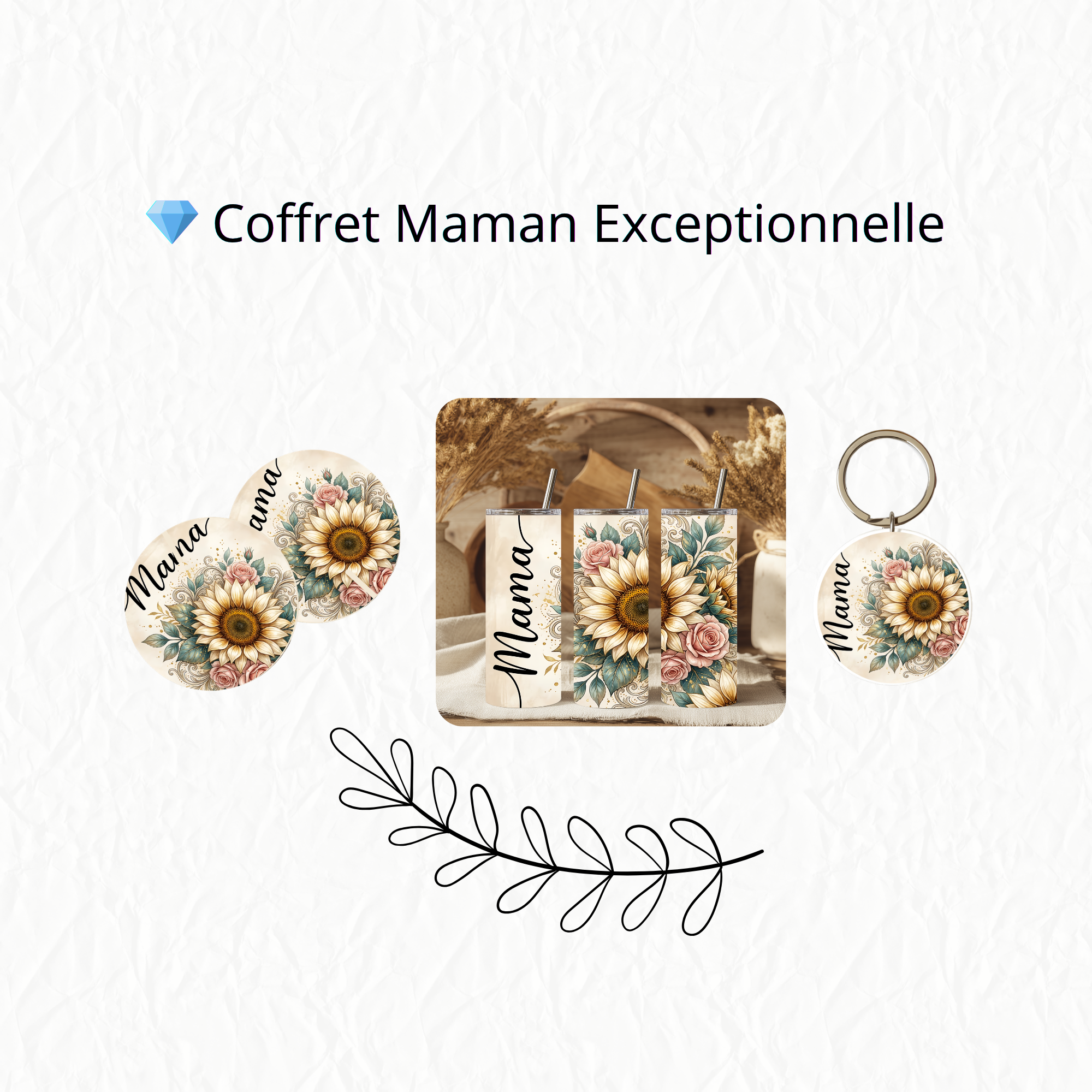 Ensemble cadeau Maman Exceptionnelle