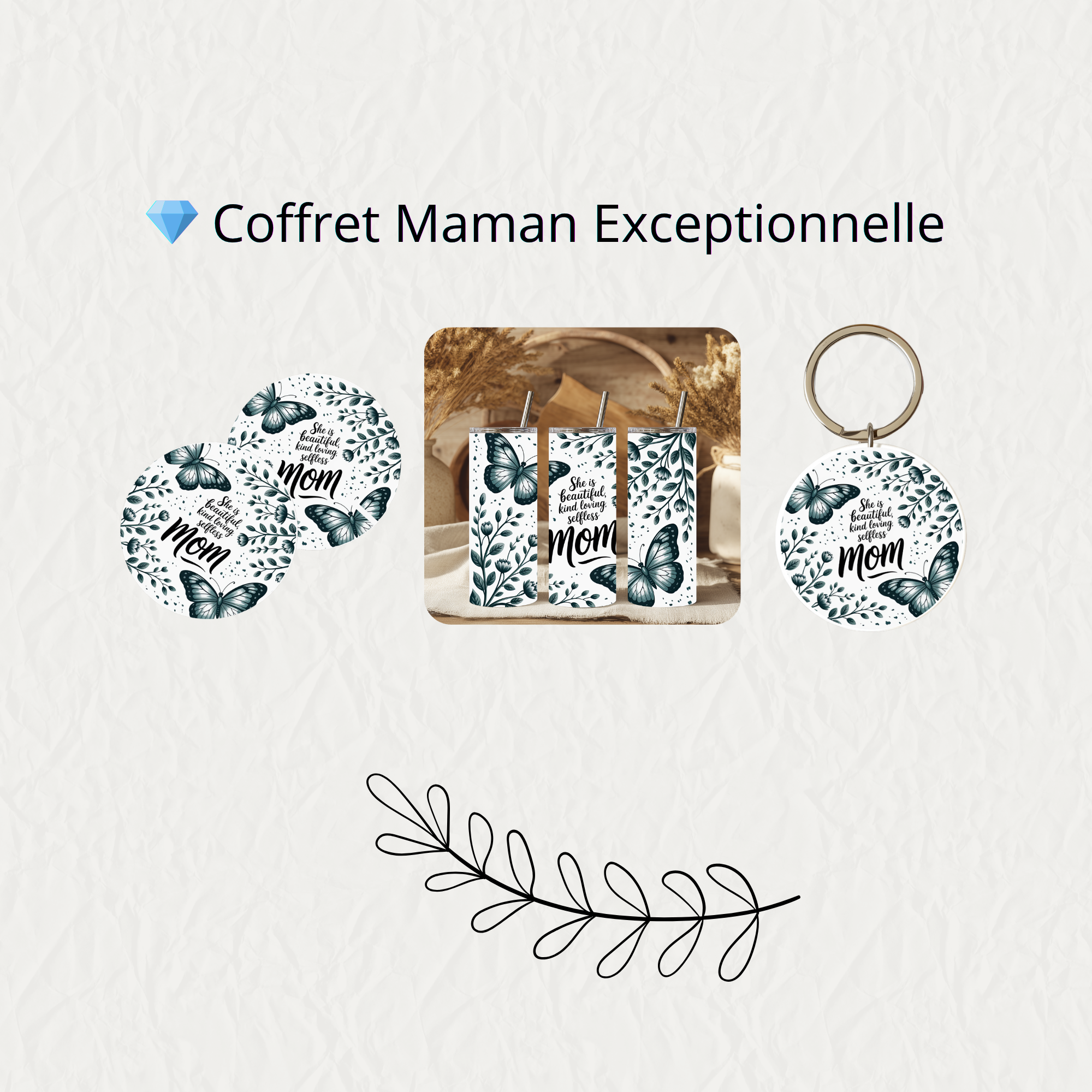 Ensemble cadeau Maman Exceptionnelle