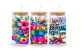 Verre givré 16 oz – Vibes d’été & flip flop