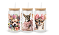 Verre givré 16 oz – Amour de chihuahua