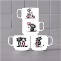 Ensemble de 4 tasses empilables – Chats (10 oz)