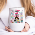 Tumbler verre à vin 12 oz personnalisé 🍷✨