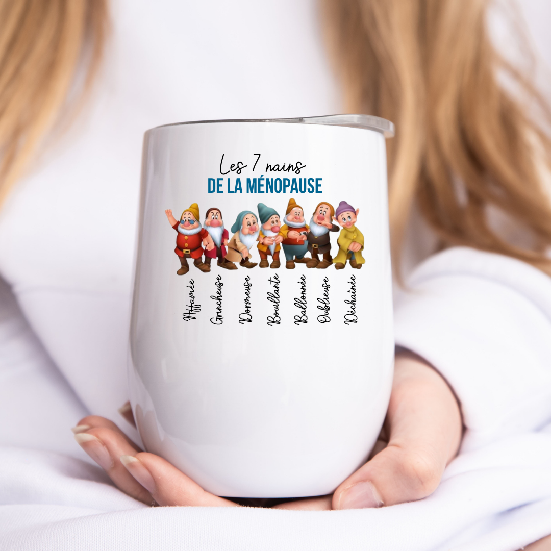 Tumbler verre à vin 12 oz personnalisé 🍷✨